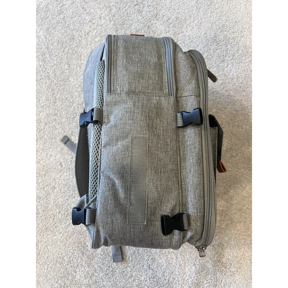 Gray Mr & Mrs Insulated Picnic Backpack